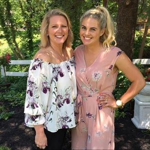 Pink flowered Jumpsuit